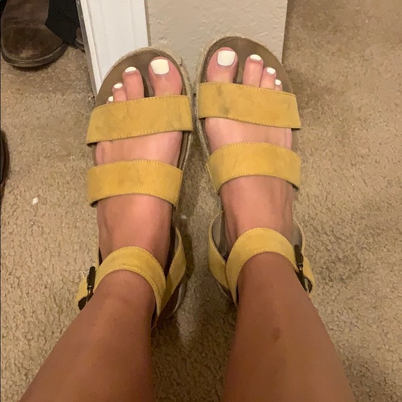 Target Shoes | Target Yellow Platform Sandals | Poshmark